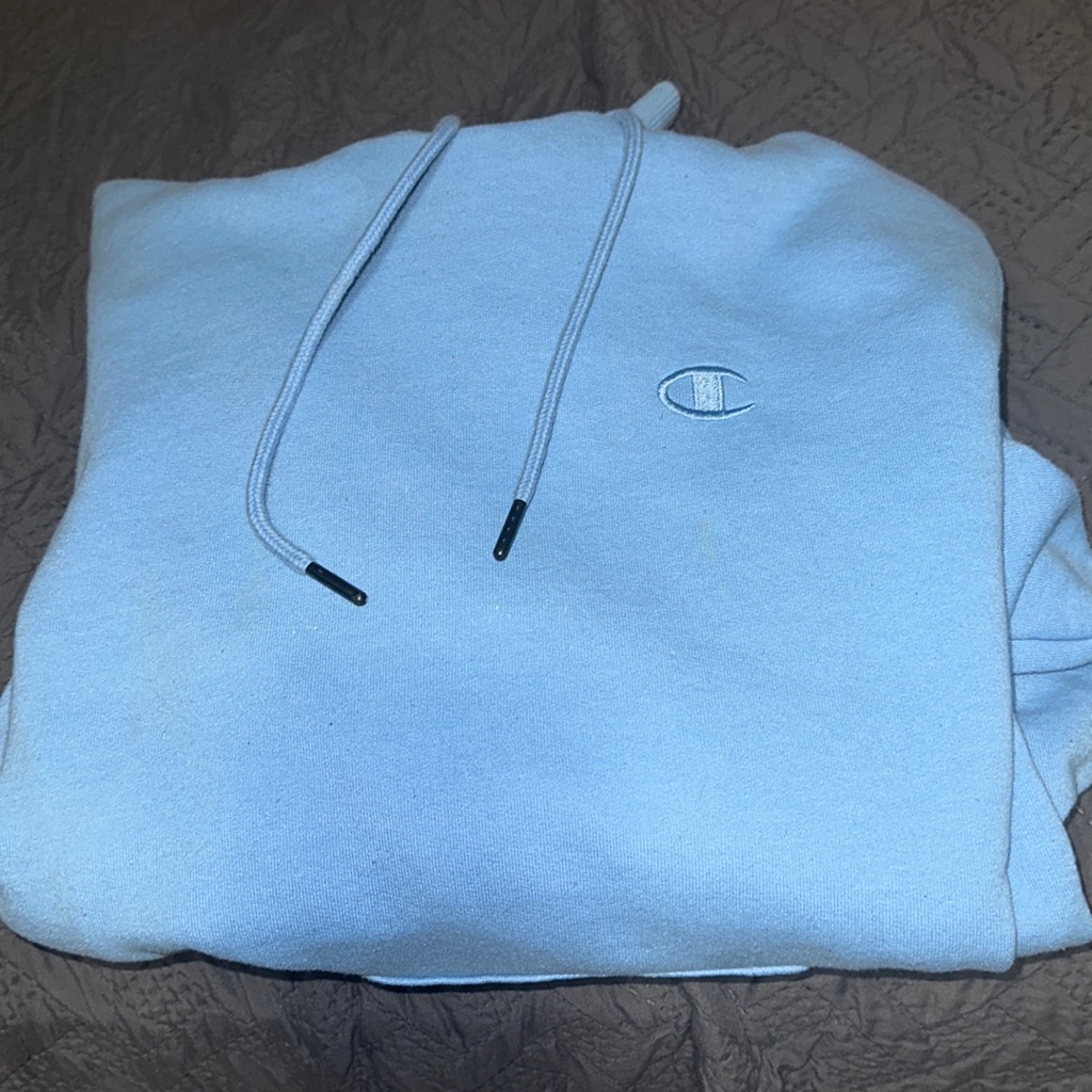 Baby Blue Champion Hoodie